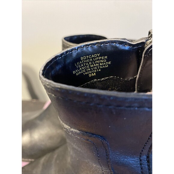 Bandolino Women's Black Leather 2” Heels Pump Zipper‎ Up Ankle Boots 9M - Picture 5 of 10